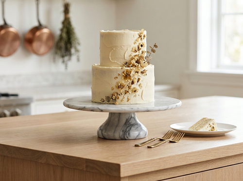 Marble Statement Cake Stand