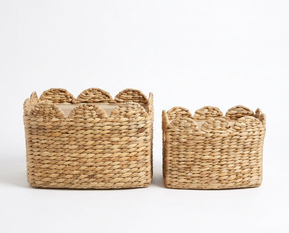 Scalloped Basket Set